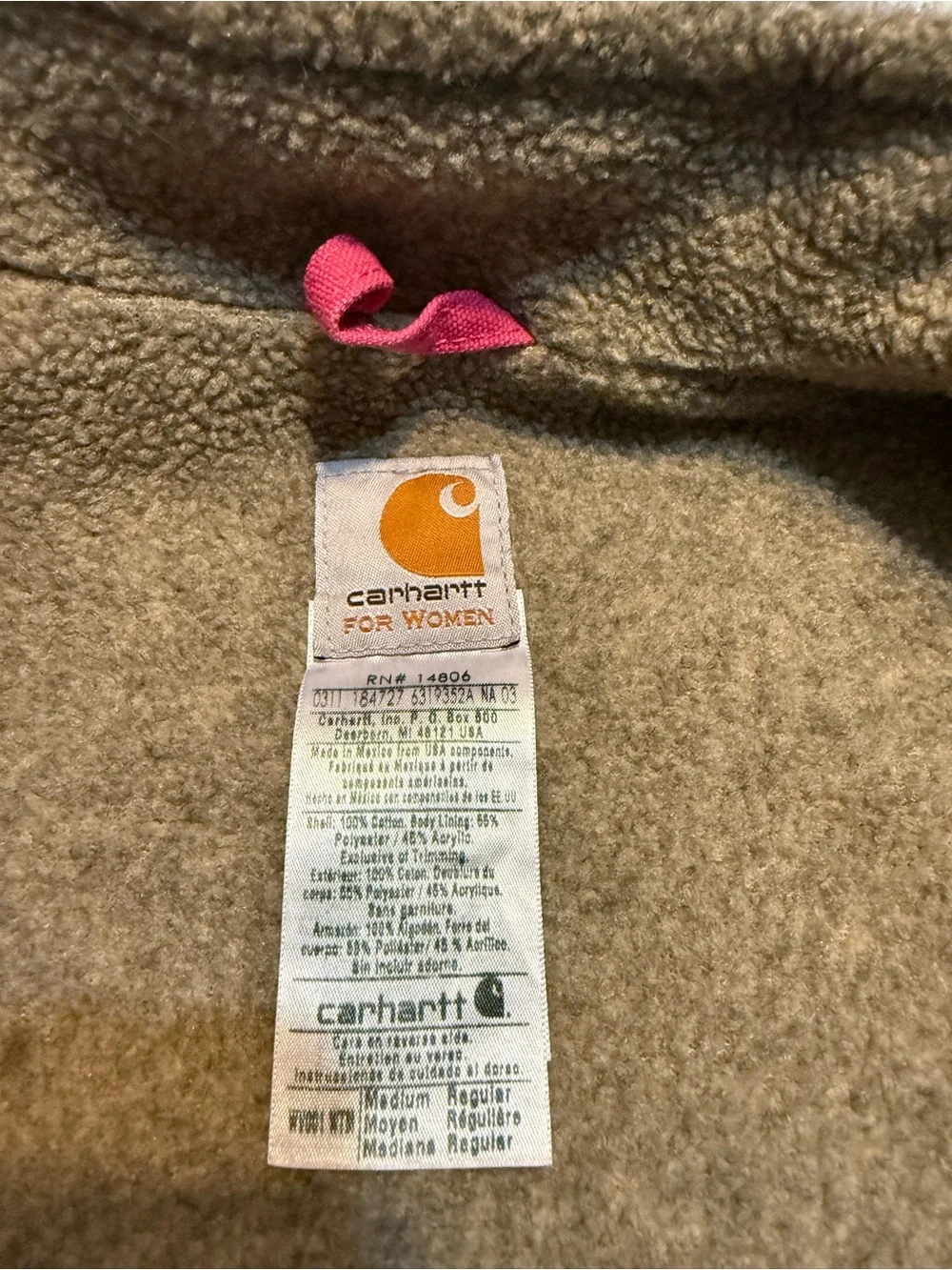 Women’s Vintage Rare Pink Carharrt Vest